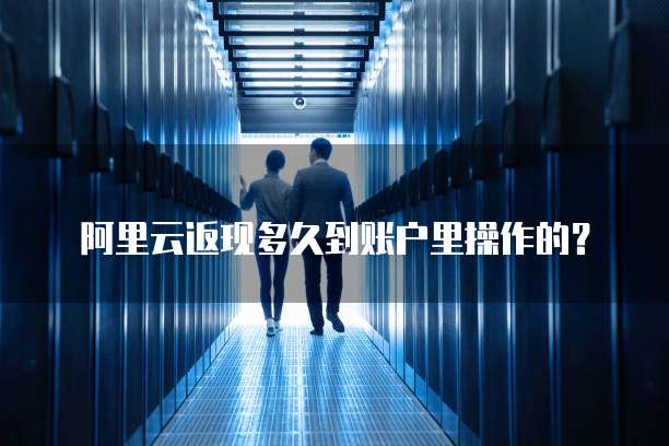 阿里云返现多久到账户里操作的?