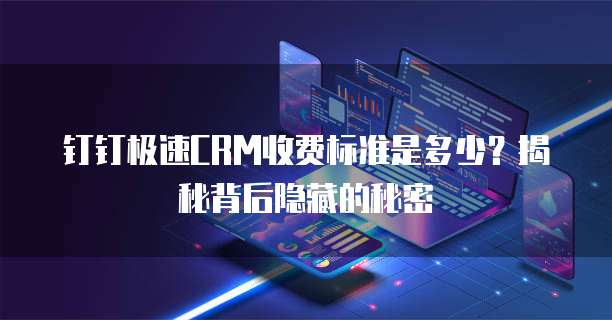 钉钉极速CRM收费标准是多少？揭秘背后隐藏的秘密