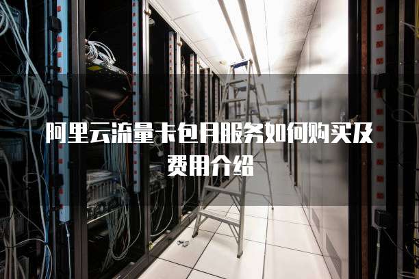 阿里云流量卡包月服务如何购买及费用介绍