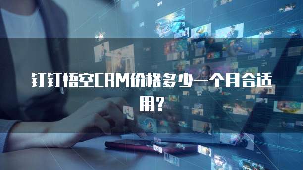 钉钉悟空CRM价格多少一个月合适用?