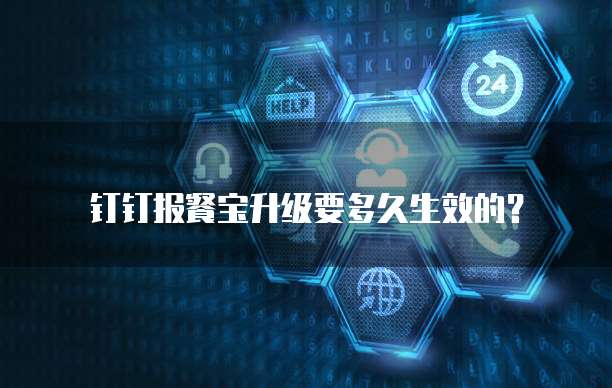 钉钉报餐宝升级要多久生效的?