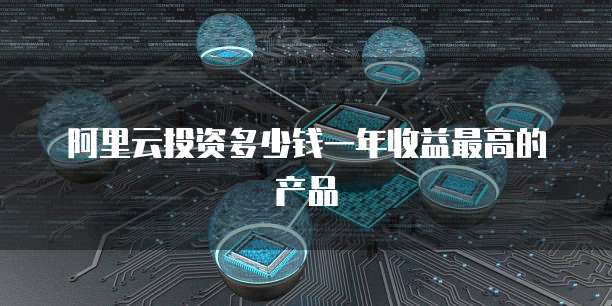 阿里云投资多少钱一年收益最高的产品