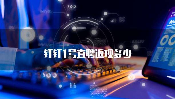 钉钉1号直聘返现多少