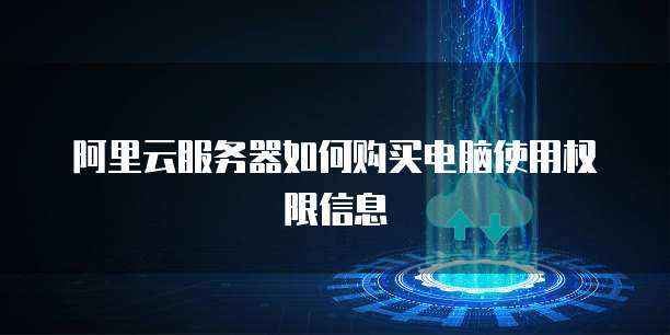 阿里云服务器如何购买电脑使用权限信息