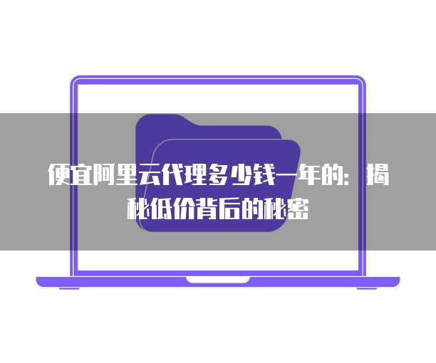 便宜阿里云代理多少钱一年的:揭秘低价背后的秘密