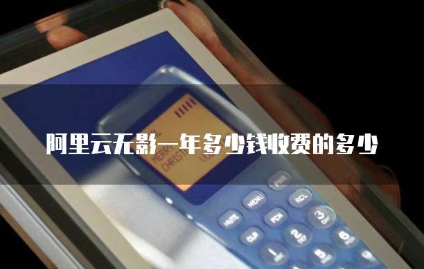 阿里云无影一年多少钱收费的多少