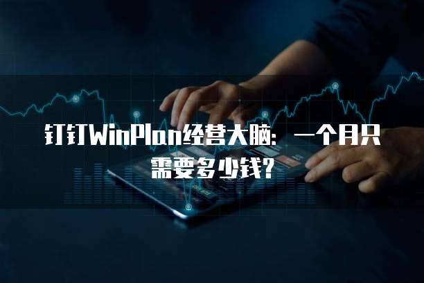 钉钉WinPlan经营大脑：一个月只需要多少钱？