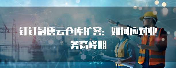钉钉冠唐云仓库扩容:如何应对业务高峰期