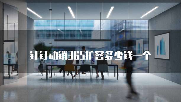钉钉动销365扩容多少钱一个