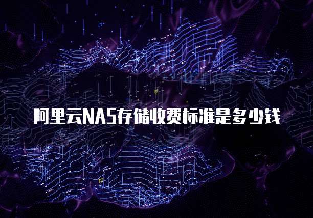 阿里云NAS存储收费标准是多少钱