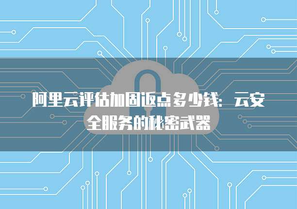 阿里云评估加固返点多少钱:云安全服务的秘密武器
