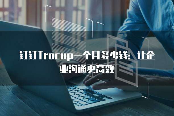 钉钉Tracup一个月多少钱：让企业沟通更高效