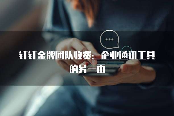 钉钉金牌团队收费:企业通讯工具的另一面