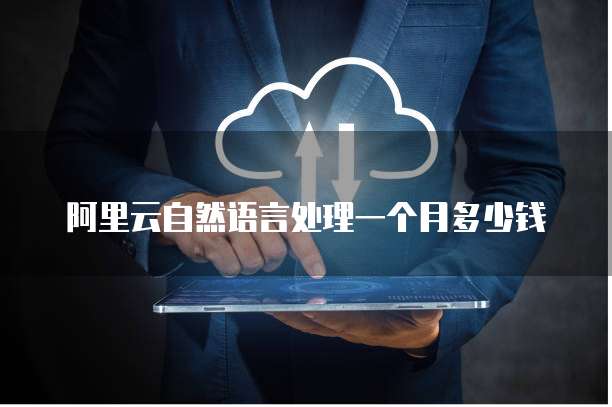 阿里云自然语言处理一个月多少钱