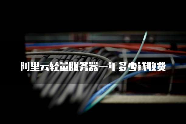 阿里云轻量服务器一年多少钱收费