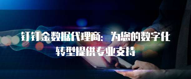 钉钉金数据代理商：为您的数字化转型提供专业支持