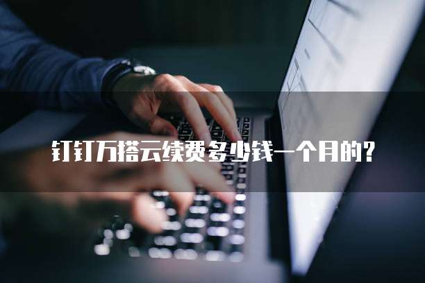 钉钉万搭云续费多少钱一个月的？