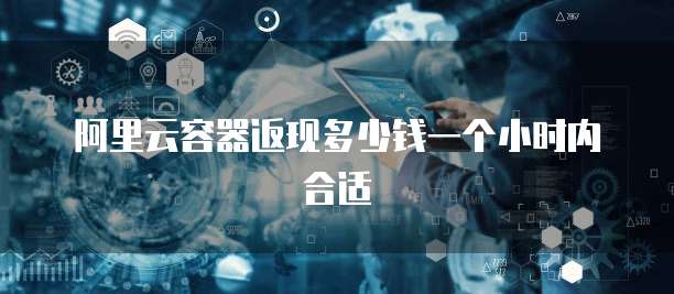 阿里云容器返现多少钱一个小时内合适