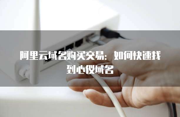 阿里云域名购买交易:如何快速找到心仪域名