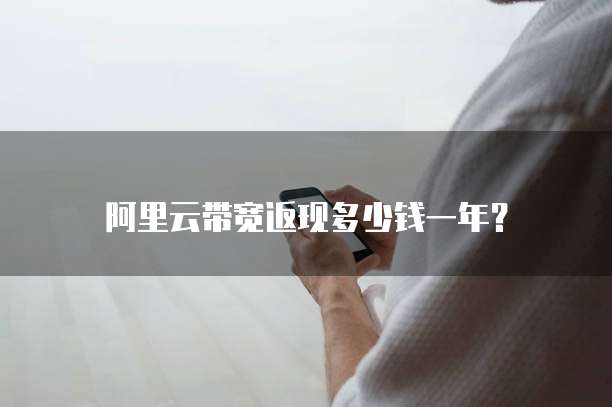 阿里云带宽返现多少钱一年?