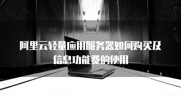 阿里云轻量应用服务器如何购买及信息功能费的使用