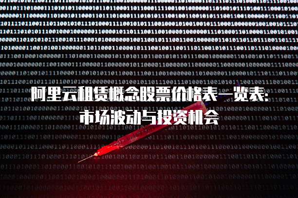 阿里云租赁概念股票价格表一览表:市场波动与投资机会