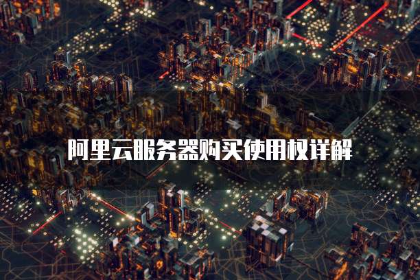 阿里云服务器购买使用权详解
