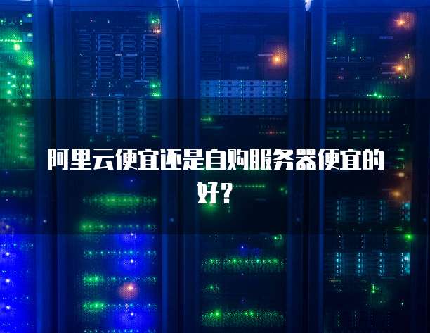 阿里云便宜还是自购服务器便宜的好？