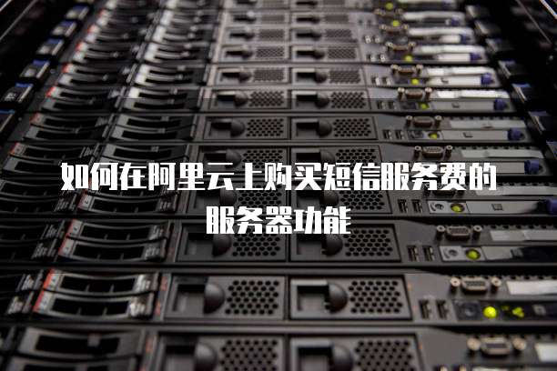 如何在阿里云上购买短信服务费的服务器功能