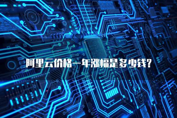 阿里云价格一年涨幅是多少钱?