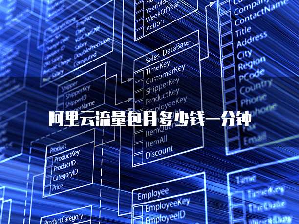 阿里云流量包月多少钱一分钟