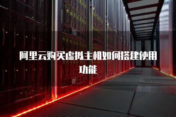 阿里云购买虚拟主机如何搭建使用功能