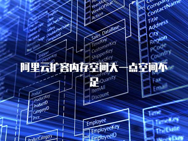 阿里云扩容内存空间大一点空间不足