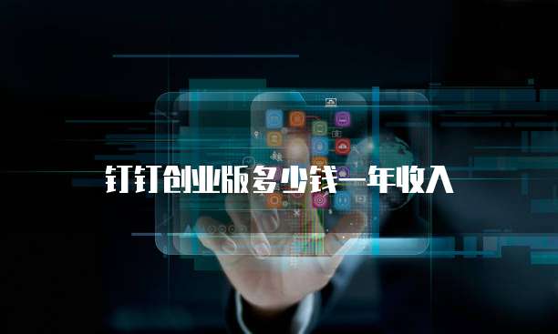 钉钉创业版多少钱一年收入