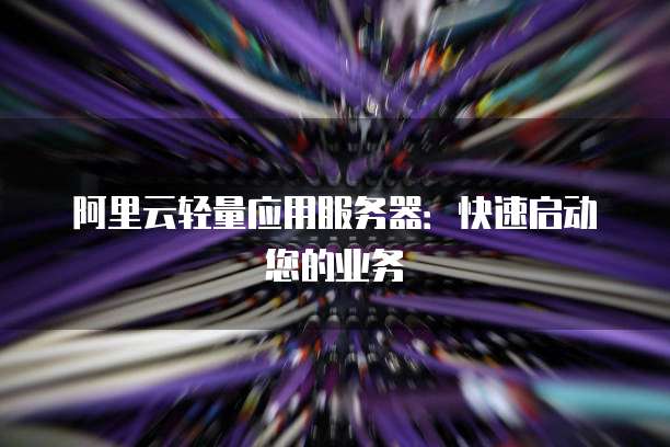 阿里云轻量应用服务器:快速启动您的业务