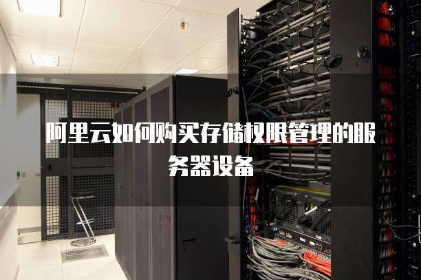 阿里云如何购买存储权限管理的服务器设备