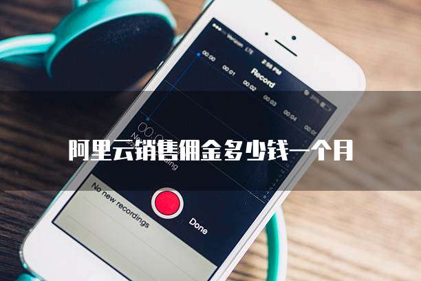 阿里云销售佣金多少钱一个月