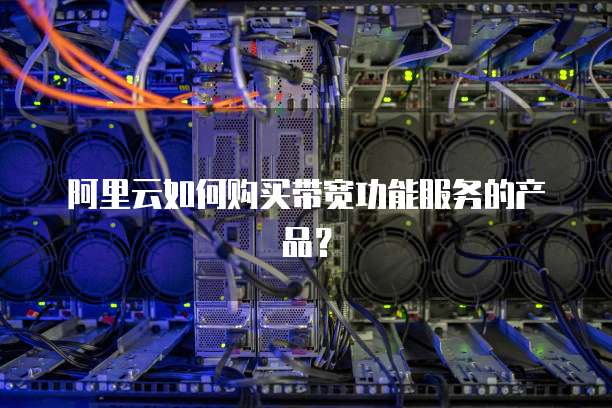 阿里云如何购买带宽功能服务的产品？