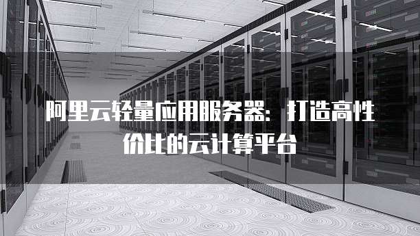 阿里云轻量应用服务器:打造高性价比的云计算平台