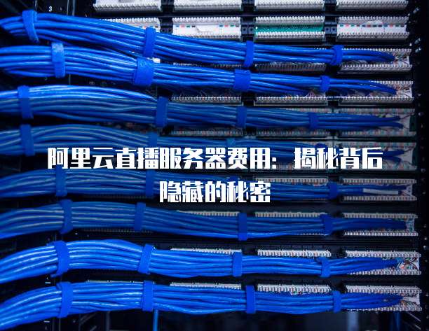 阿里云直播服务器费用:揭秘背后隐藏的秘密