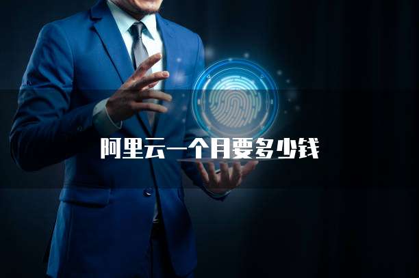 阿里云一个月要多少钱