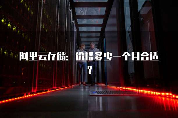 阿里云存储：价格多少一个月合适？