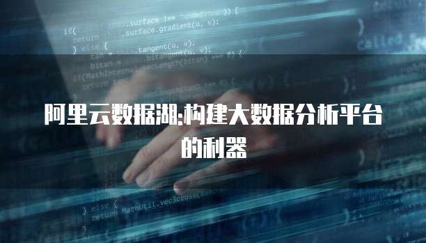 阿里云数据湖:构建大数据分析平台的利器