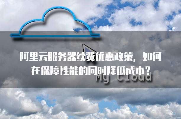 阿里云服务器续费优惠政策,如何在保障性能的同时降低成本?