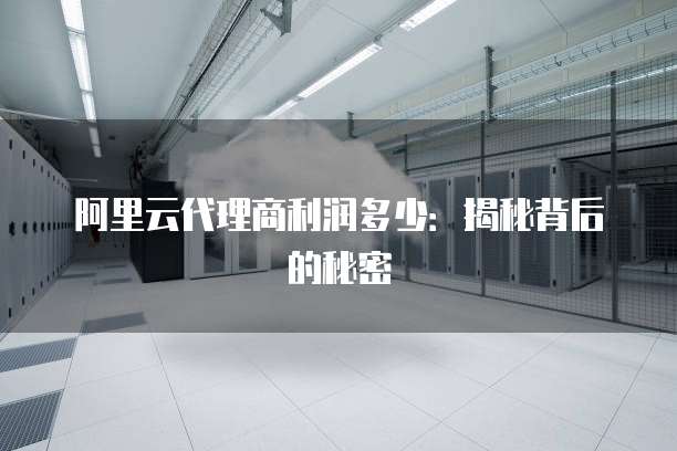 阿里云代理商利润多少：揭秘背后的秘密