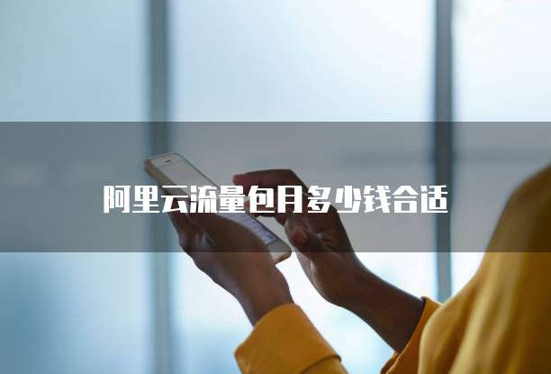阿里云流量包月多少钱合适