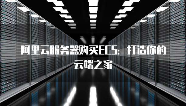 阿里云服务器购买ECS:打造你的云端之家