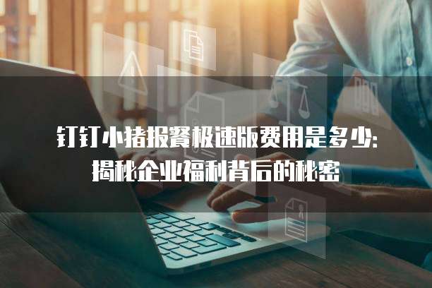 钉钉小猪报餐极速版费用是多少:揭秘企业福利背后的秘密