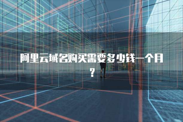阿里云域名购买需要多少钱一个月？