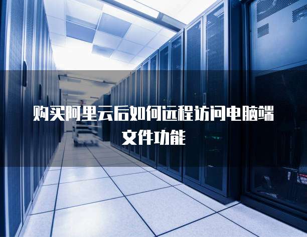 购买阿里云后如何远程访问电脑端文件功能